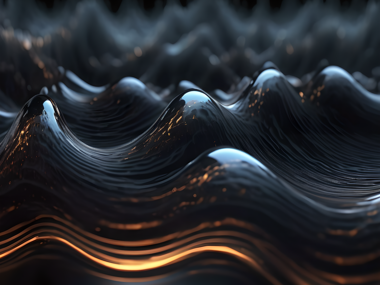 Sound waves in oil